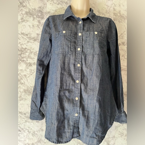 The Softened Jean Shirt by Loft Size Small - Picture 4 of 8